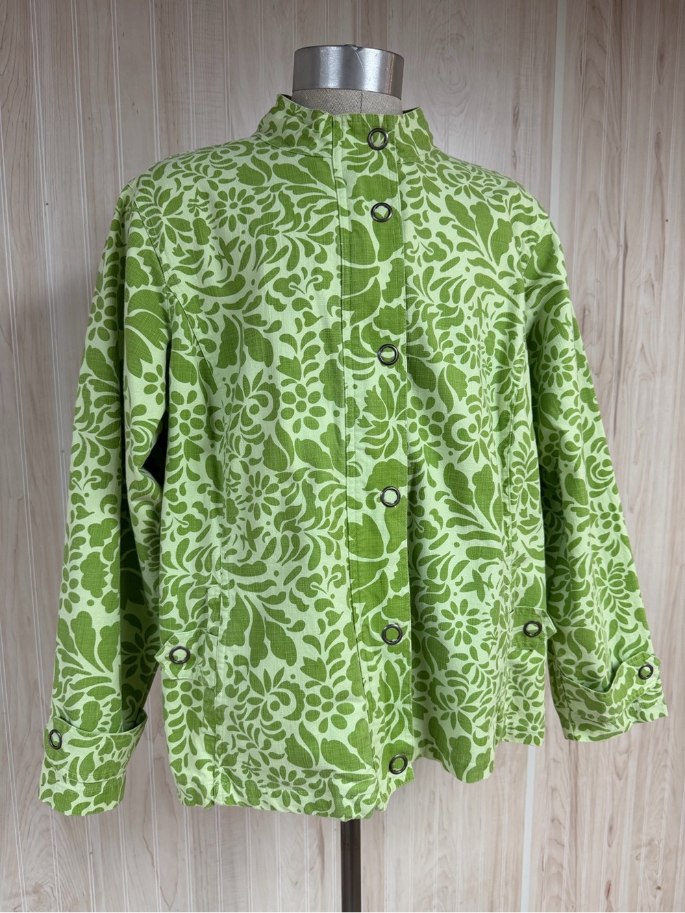 Coldwater Creek Light Green plus size jacket blazer - Picture 5 of 12